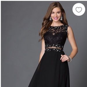 🖤🌹 Black mock two piece dress 🌹🖤